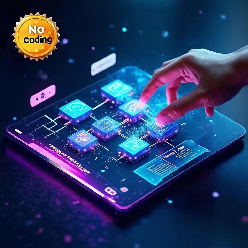 可视化AI工作流示意图